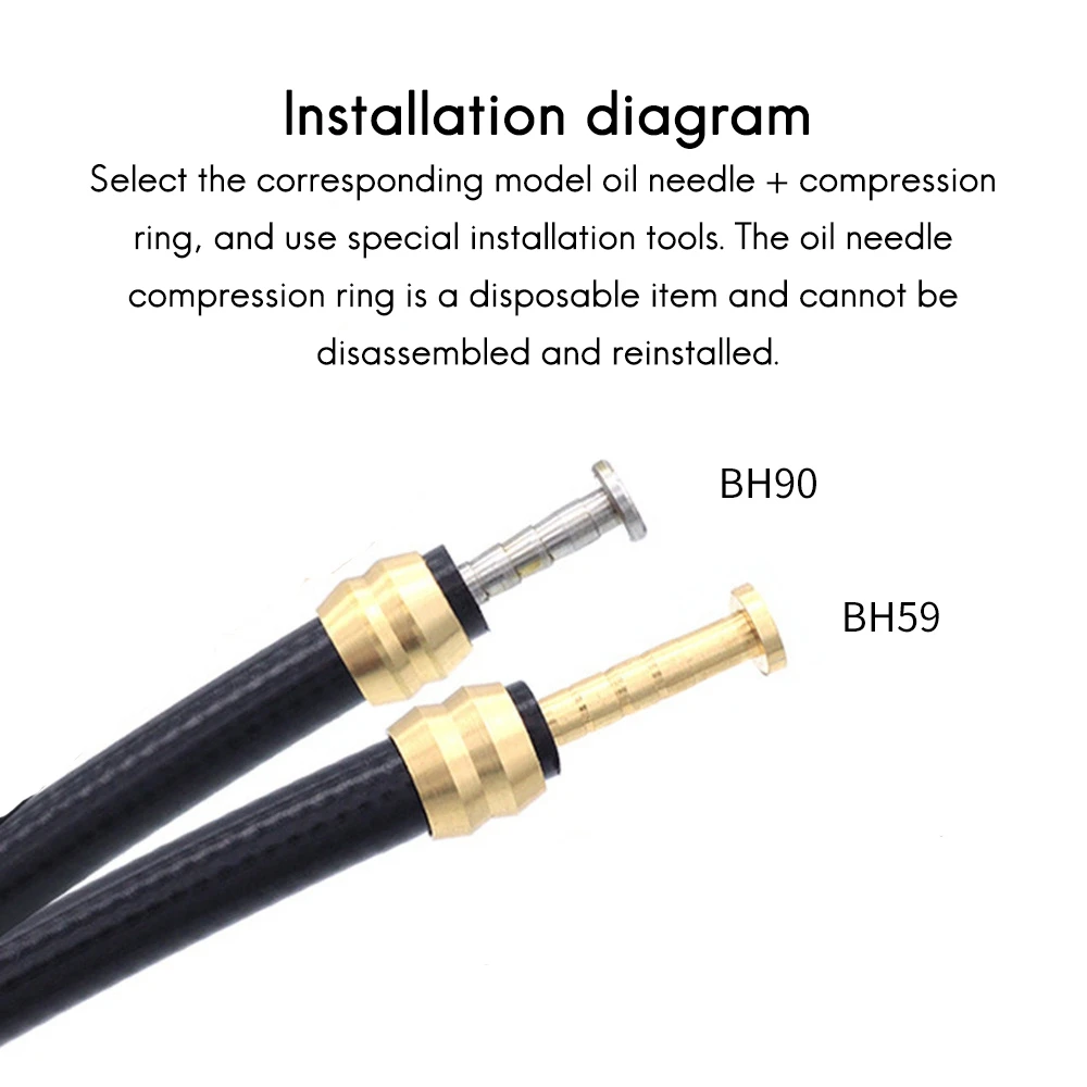 A19Q-MTB Bicycle Olive Head Mountain Bike Hydraulic Disc Brake Oil Needle For Shimano Brake Oil Hose