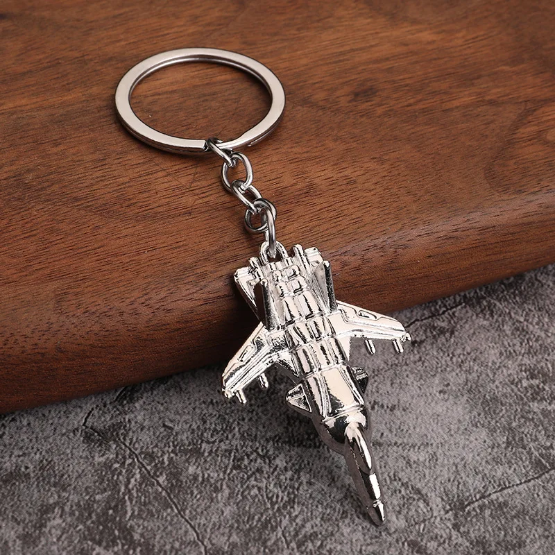 Simulation Aircraft Model Keychain for Men Creative Aviation Pendant Key Ring Unique Gift for Business Enterprises