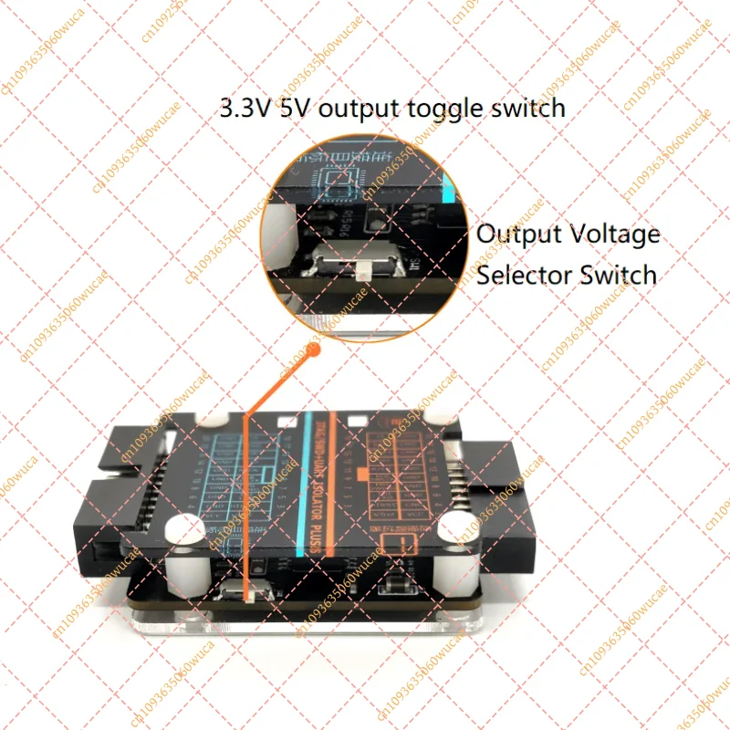 EKD04-Plus JTAG/SWD Isolation Adapter, High-Speed Debug Probe Compatible with J-Link/ST-Link/DAP-Link