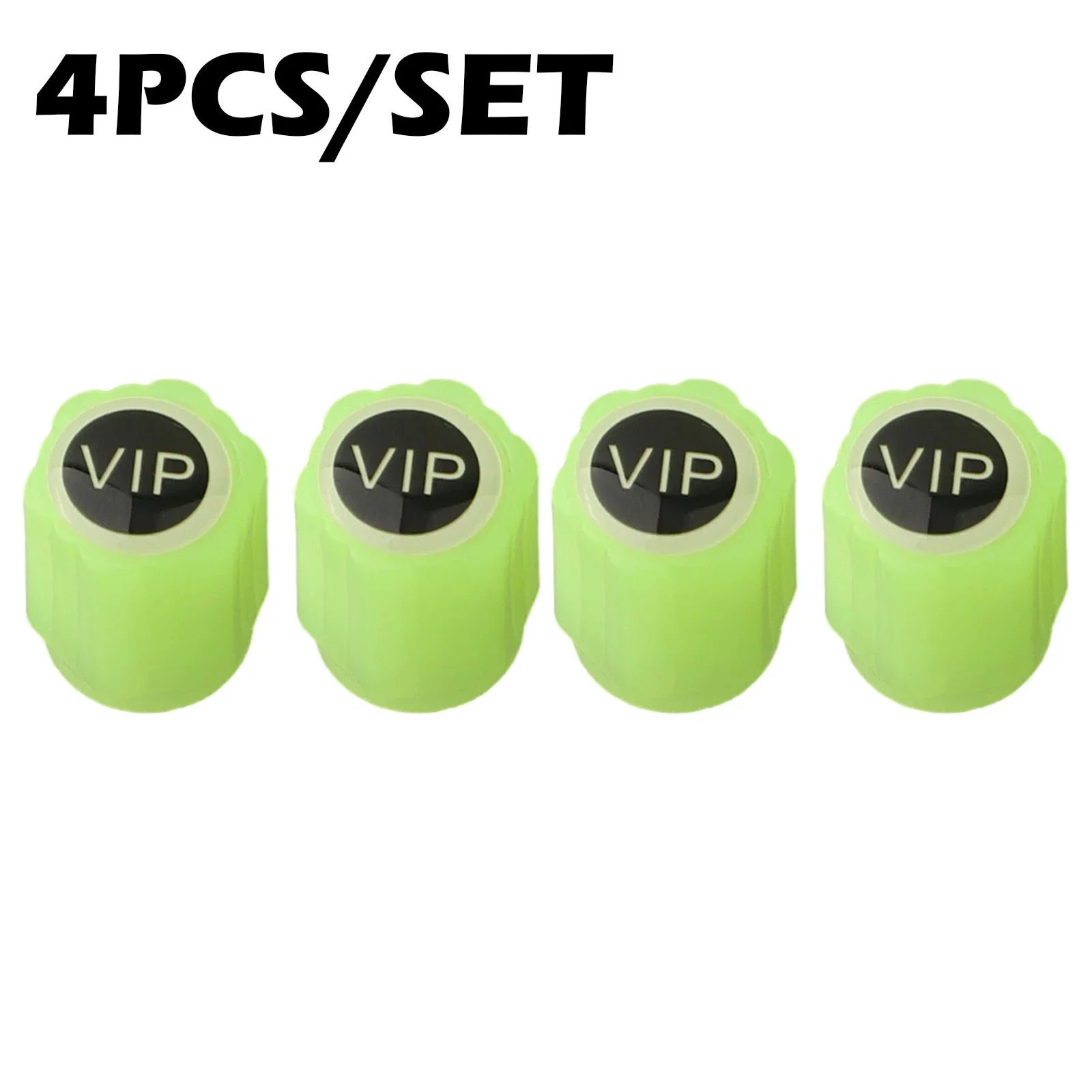 4Pcs Luminous Valve Car Fluorescent Tire Valves Glow In The Dark Car Motorcycle Bike Wheel Plug Tyre Hub Cover Decor