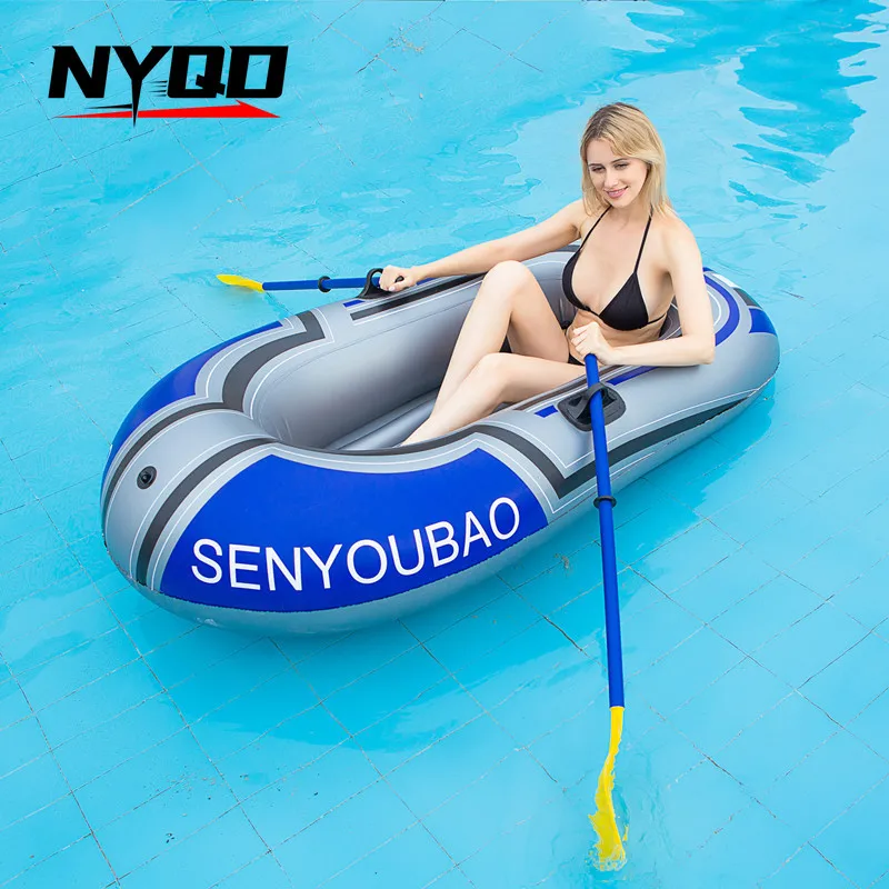 Swimming pool 1-2 people boat rubber boat fishing boat wear-resistant thickened outdoor inflatable kayak PVC