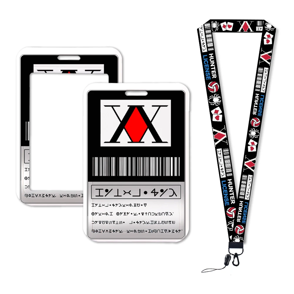 Japanse stijl Hunter licentie ID-kaarthouders Lanyards meisjes deur kaart geval hangende touw badge houder nekkoord kaart klein geschenk