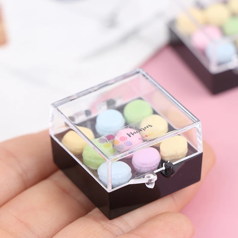 

1Set Dollhouse Miniature Food Dessert Tea Snack With Box 1:12 Mini Simulation Boxed Kitchen Decor Toy Accessories