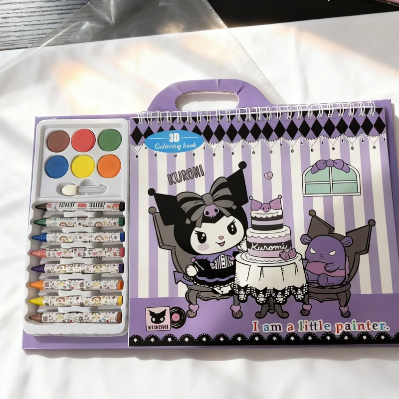 "Cuaderno de bocetos de dibujos animados de fantasía, papelería para estudiantes, libro de arte dibujado a mano en 3D, juguete para regalo creativo para niños de dibujos animados bonitos"