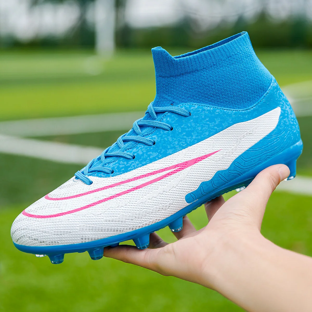 

Football Boots Men Non-slip Soccer Shoes Society Training TF/AG Boys Chuteira Campo Sports Turf Soccer Cleats Futsal Sneakers