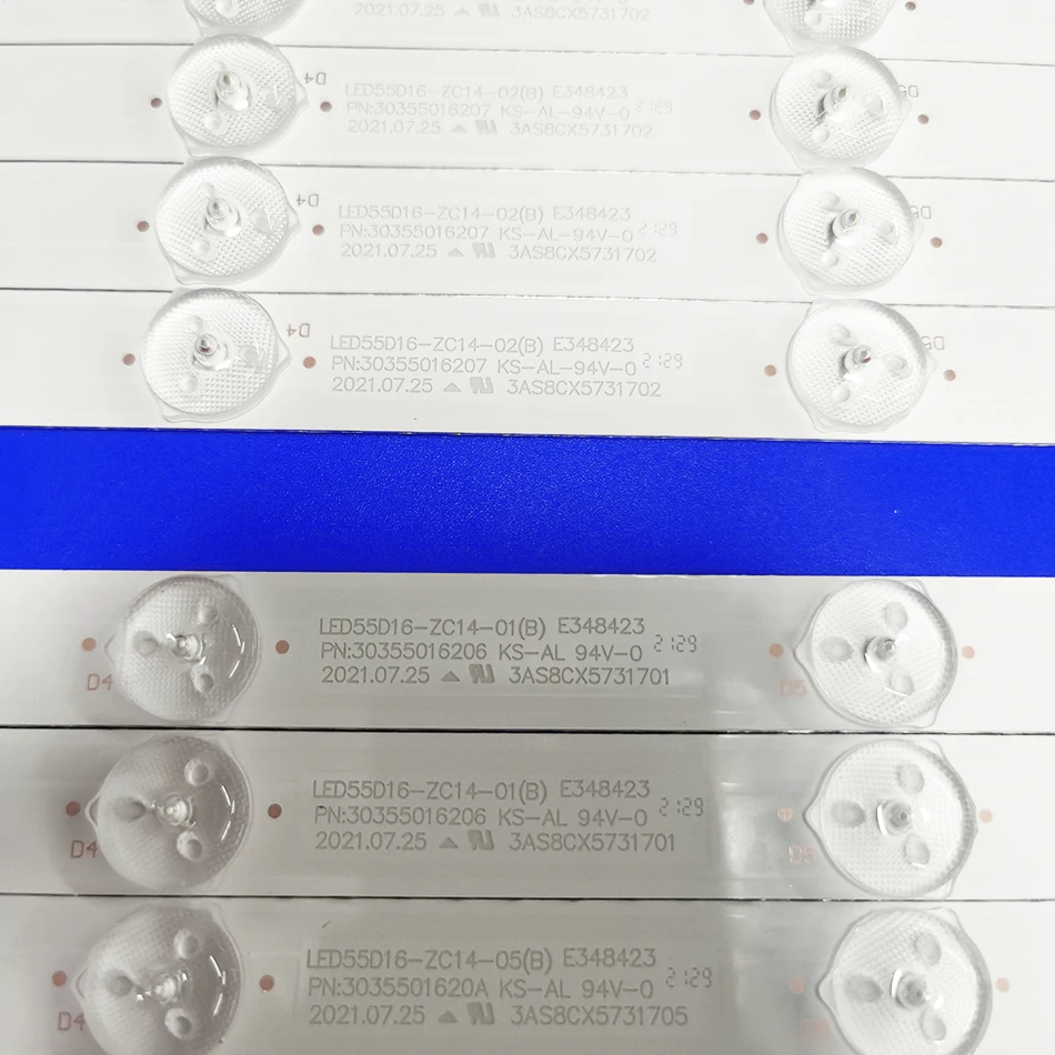 

Новая светодиодная лента подсветки для LED55D16-ZC14-01(A) 02/03/04/05(C) 3035501620B 55D3550 LD55U3300 LE55A910 LE55MNF5 55PFL5240/T3