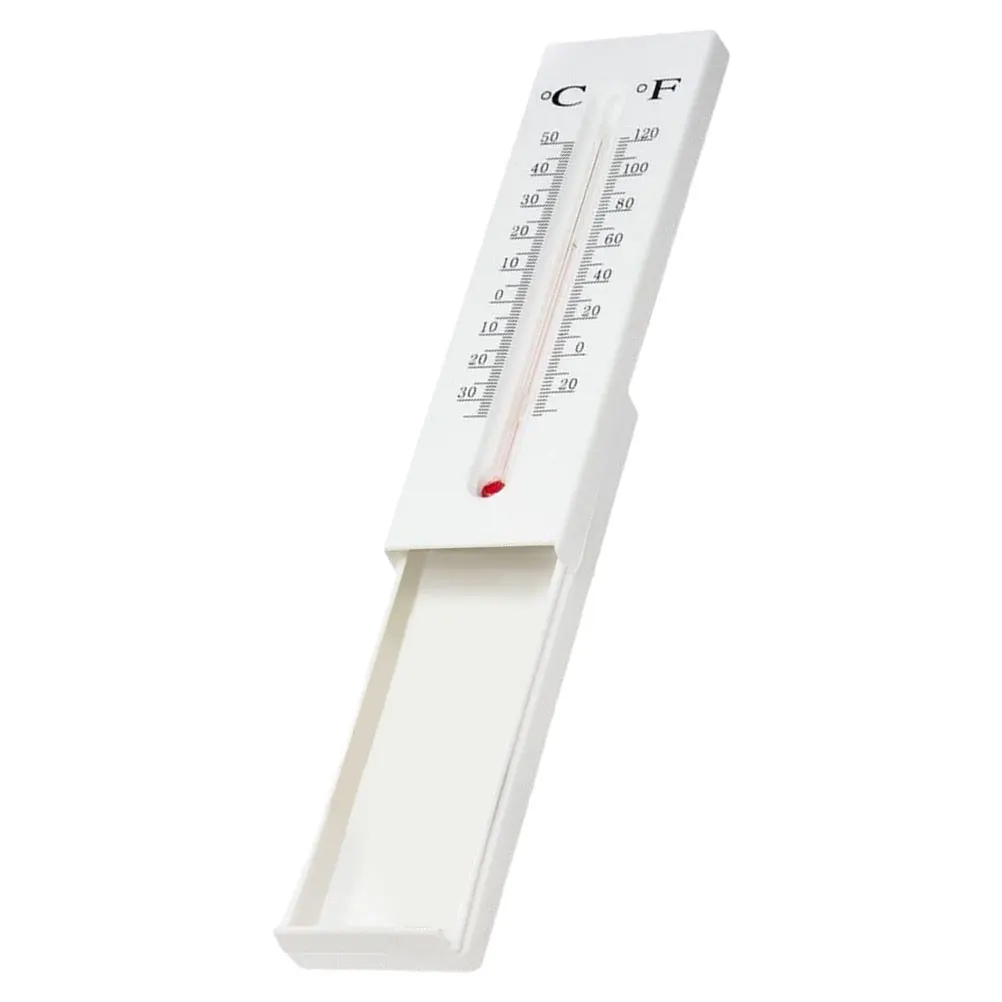 Thermometer Key Storage Box Outdoor Waterproof Hidden Key Holder for House Office Garden Discreet Placement Outdoor Thermometer