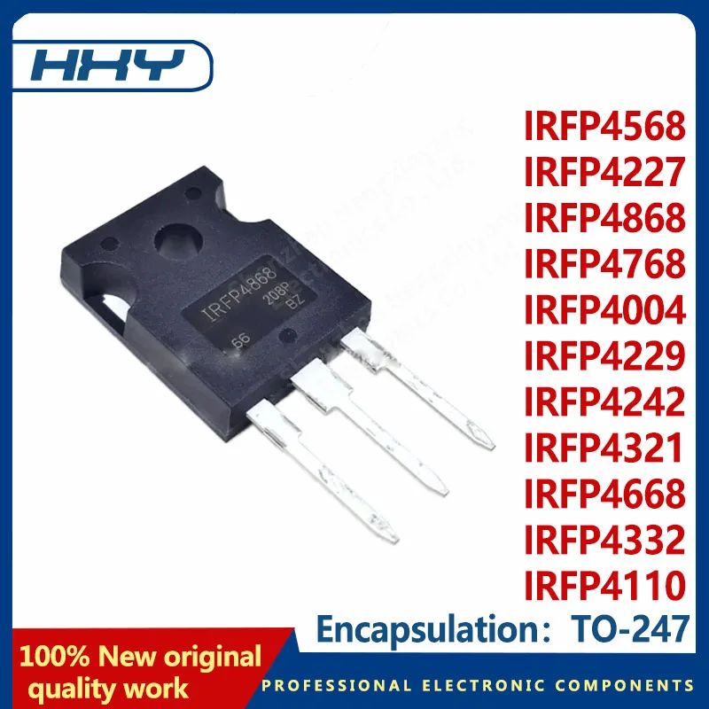 5 unidades IRFP4868 IRFP4768 IRFP4227 IRFP4110 IRFP4568 IRFP4668 IRFP4332 IRFP4229 IRFP4321 IRFP4004 IRFP4242 Transistor MOSFET 247