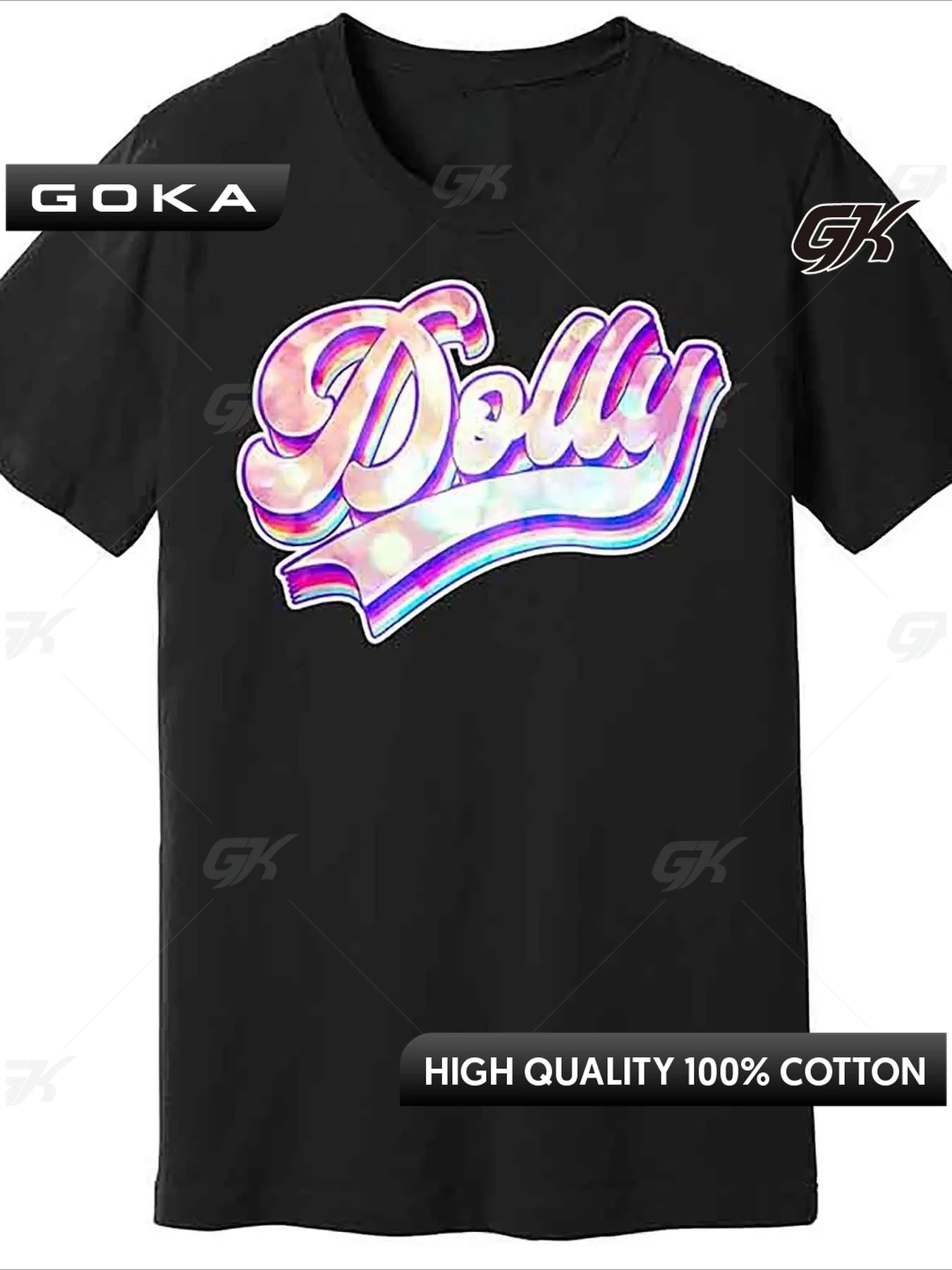 

Vintage-Inspired Black Printed Men's T-Shirt - Quality Dolly Design Round Short Sleeved Tops Tee Round Short Sleeved Tops