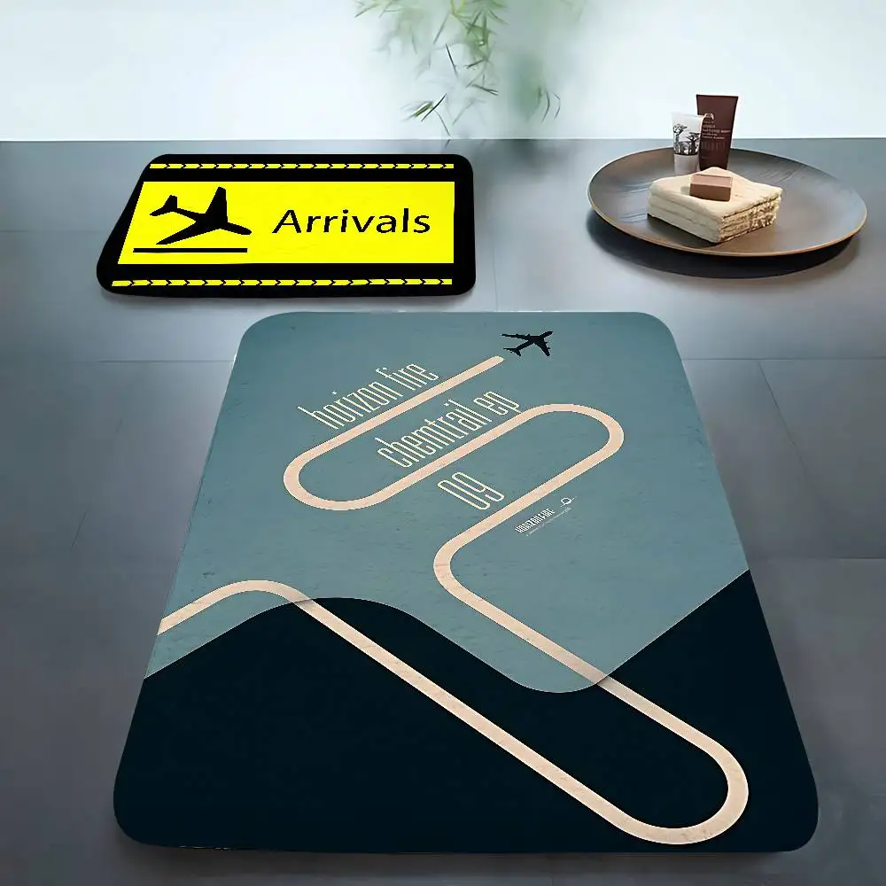 Aircraft Aviation Departures Arrivals Carpet For Living Room Sofa Decor Modern Rug Floor Mat For Men Bedroom Durable Area Rugs
