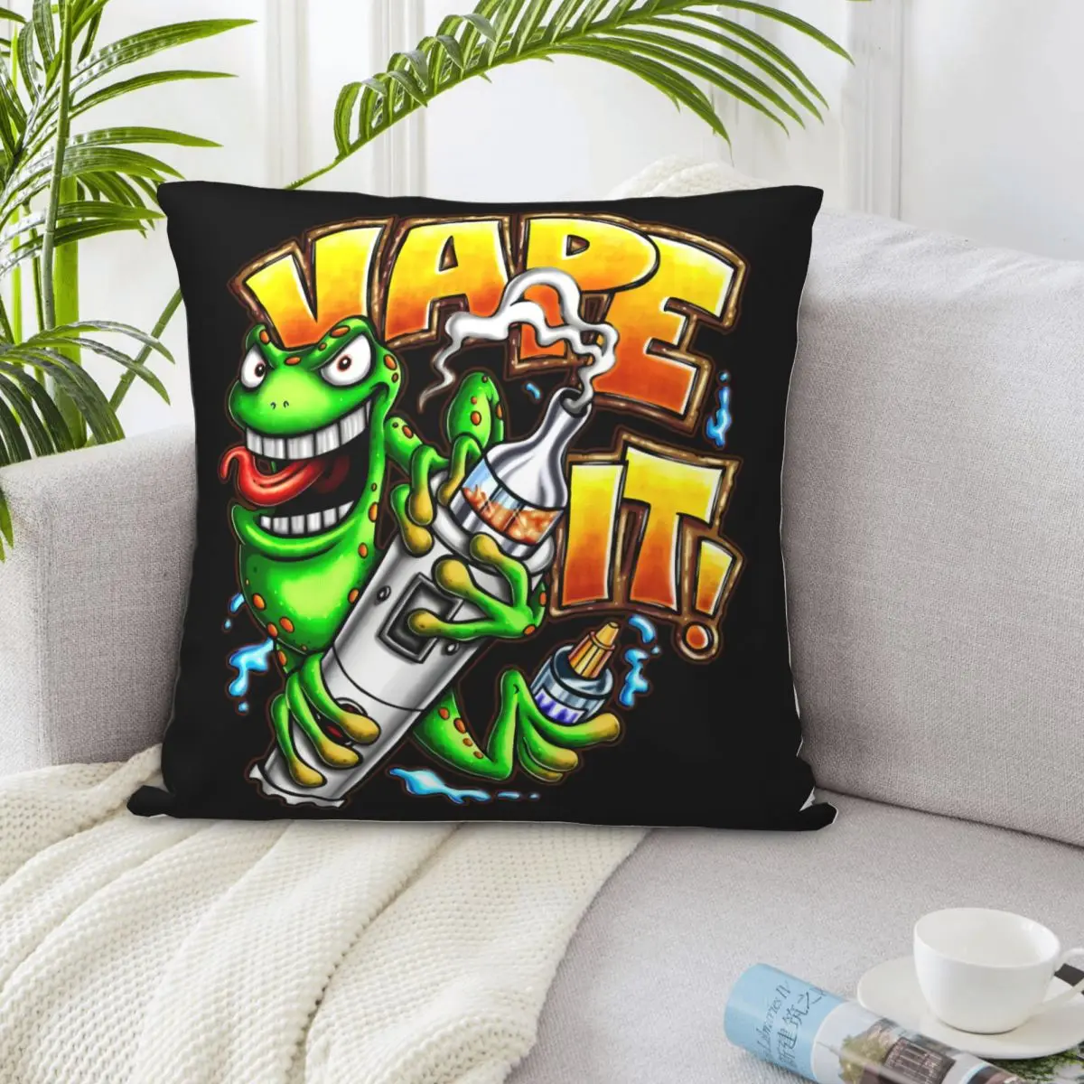 العلامة التجارية الصيف Vape It Cartoon S رجل قمة الموضة عادية S Harajuku مضحك الصبي بلايز كول كيس وسادة