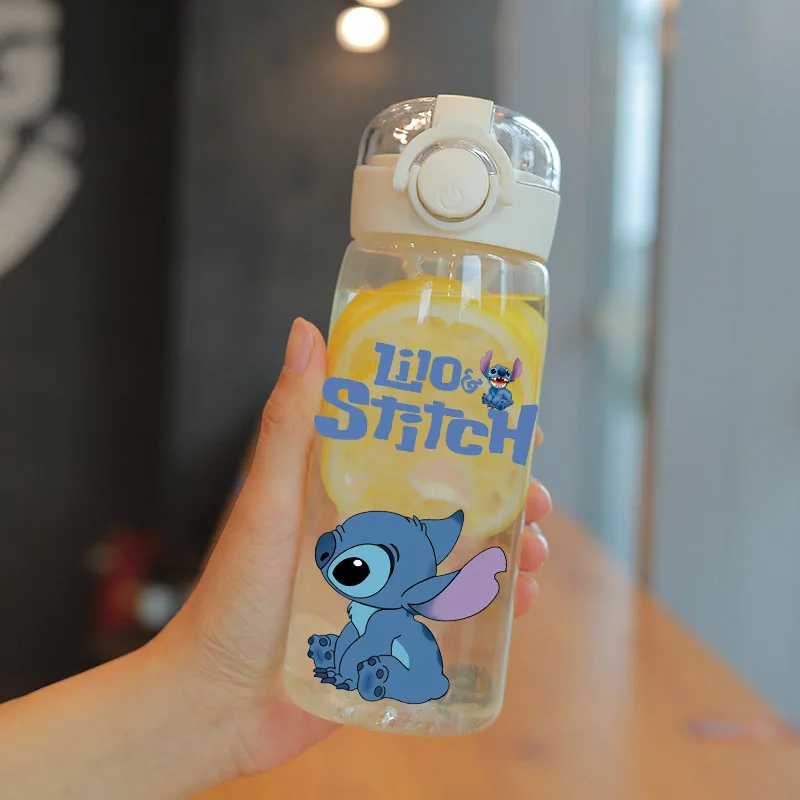 Cartoon Disney Lilo Stitch Stro Cup Waterfles Drinkbeker Kawaii Stitch Draagbare Outdoor Sport Water Cup Kinderen Geschenken