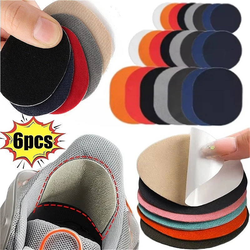 

6pcs/set Heel Wear Repair Shoe Patch Stickers Unisex Anti-Wear Heel Foot Care Tools Foot Care Pad Inserts Sneakers Protector