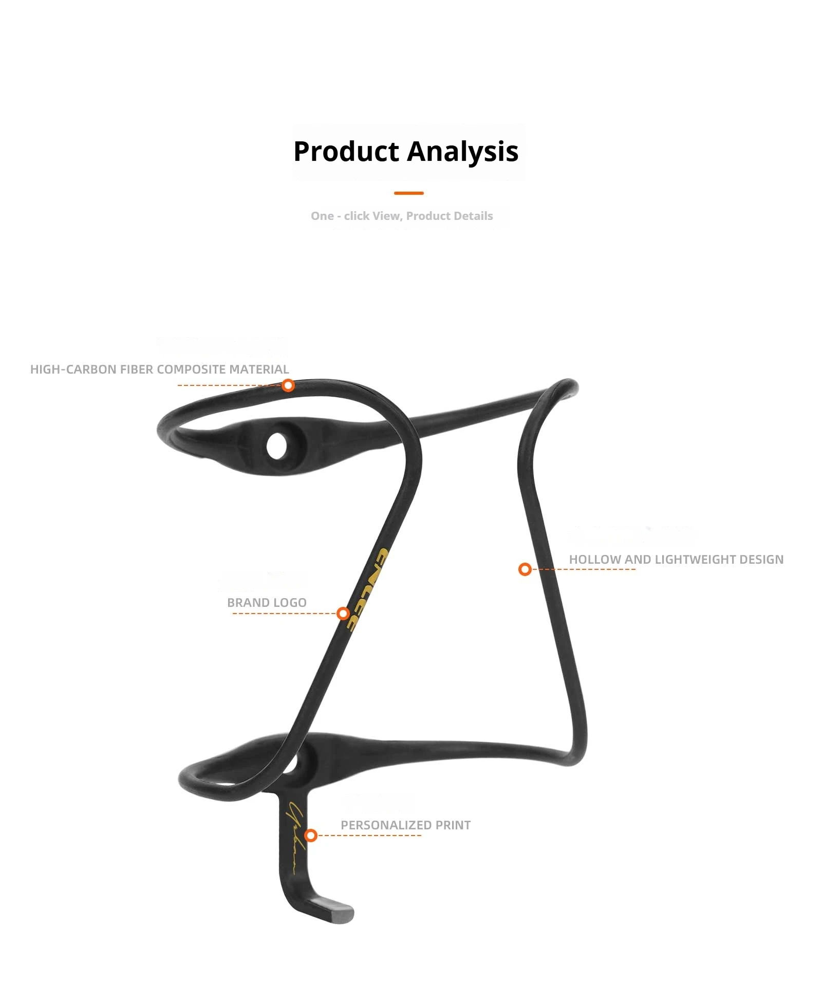 9g Ultraleichter Carbonfaser-Fahrradflaschenhalter Aero Hochwertiger Kohlefaser-Flaschenhalter für MTB Rennrad-Zubehör – Detail 4