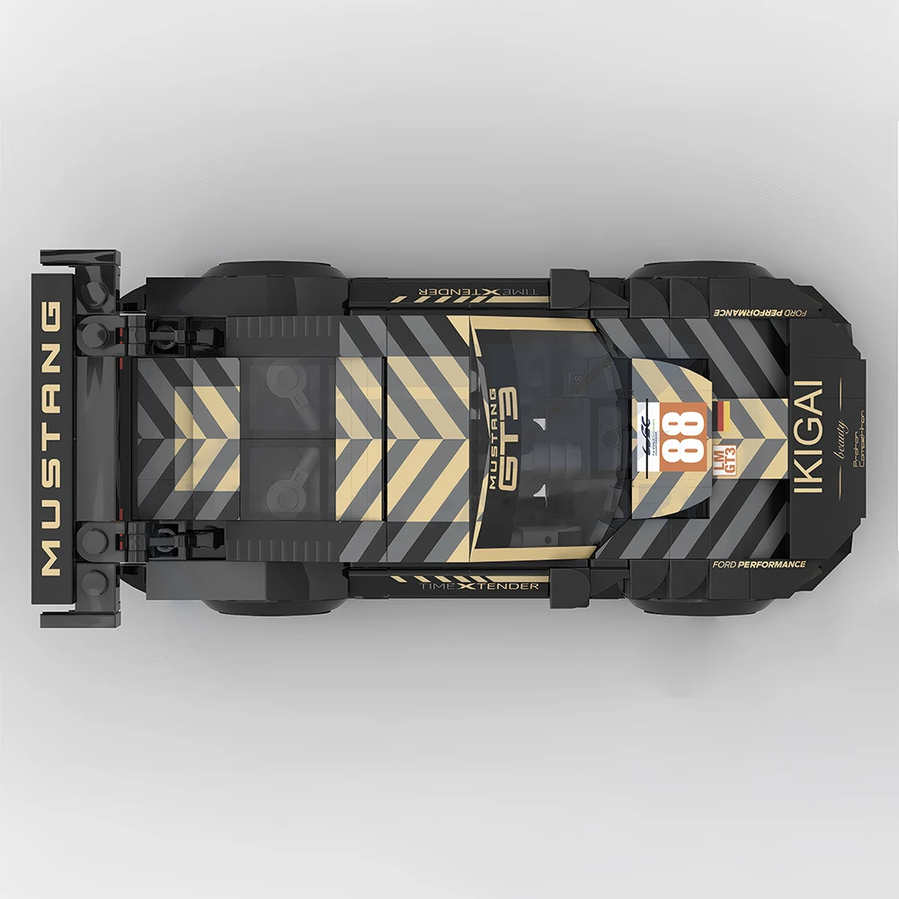 MOC Racing Series Building Blocks Spa-Francorchamps 6 ore di resistenza Gara Modello di auto modulare fai da te Assemblaggio Giocattolo per bambini Regalo