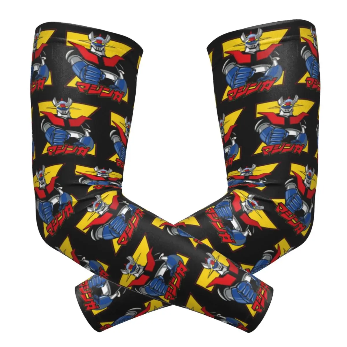 

Mazinger Z уличные нарукавники с защитой от солнца и ультрафиолета, летние велосипедные татуировки, рукава