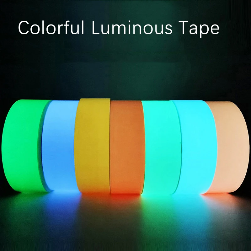 

5M Self-adhesive Luminous Tape Night Vision Glow Stickers DIY Home Decoration Warning Fluorescent Safety Tapes For Party