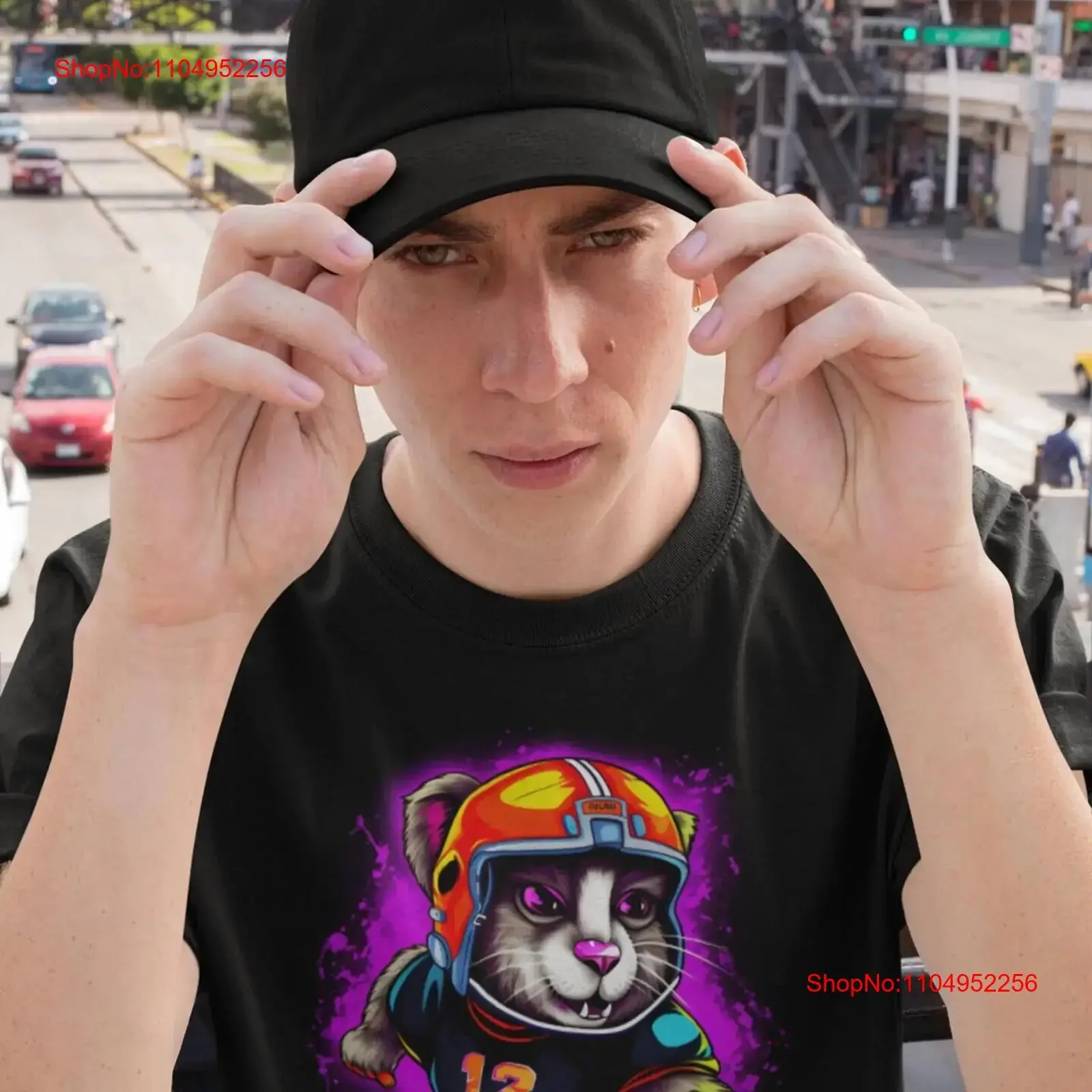 قميص هامستر Midjourney مضحك T Space لطيف عتيق مغسول ومسامي كاجوال للجنسين ممتد ومريح ومتعدد الاستخدامات