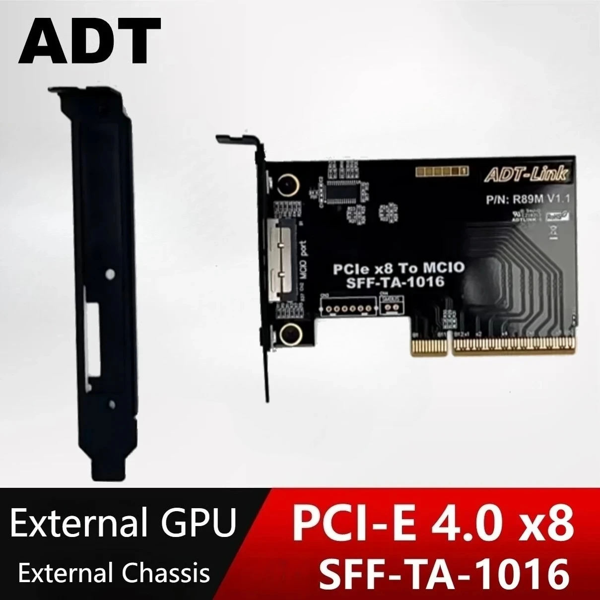 r89m-pci-e-40-x8-から-mcio-sff-ta-1016-ライザーカード-mcio-外部グラフィックカード-スプリットカードアダプター-拡張-gen4-2u-4u-シャーシ用