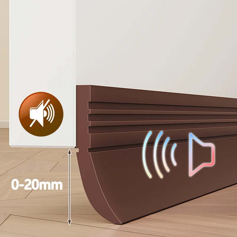 1m TPE Strong Self Adhesive Door Bottom Seal Strip Thickened Multi Layer Windproof Dustproof Weather Stripping for Gap Filler