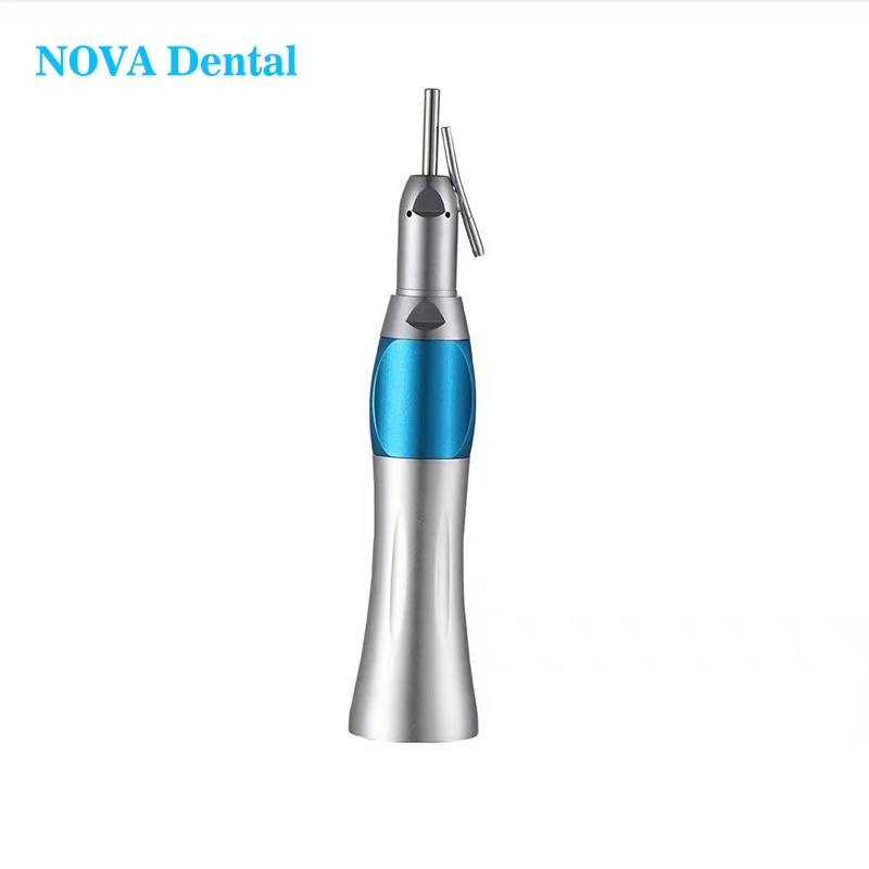 Dental 1:1 Surgical Straight Nose Cone Low Speed Handpiece with External Irrigation Pipe for implant equipment