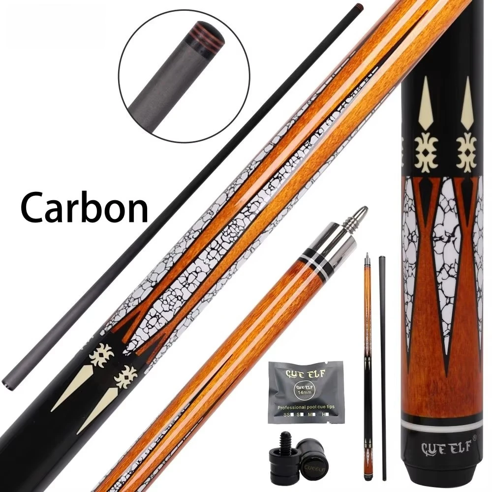 

High Grade Carbon Fiber Pool Cue Creative Billiard Cue Pool Sticker Pool Cue Standards 12.5mm Tip Size 58 Inches