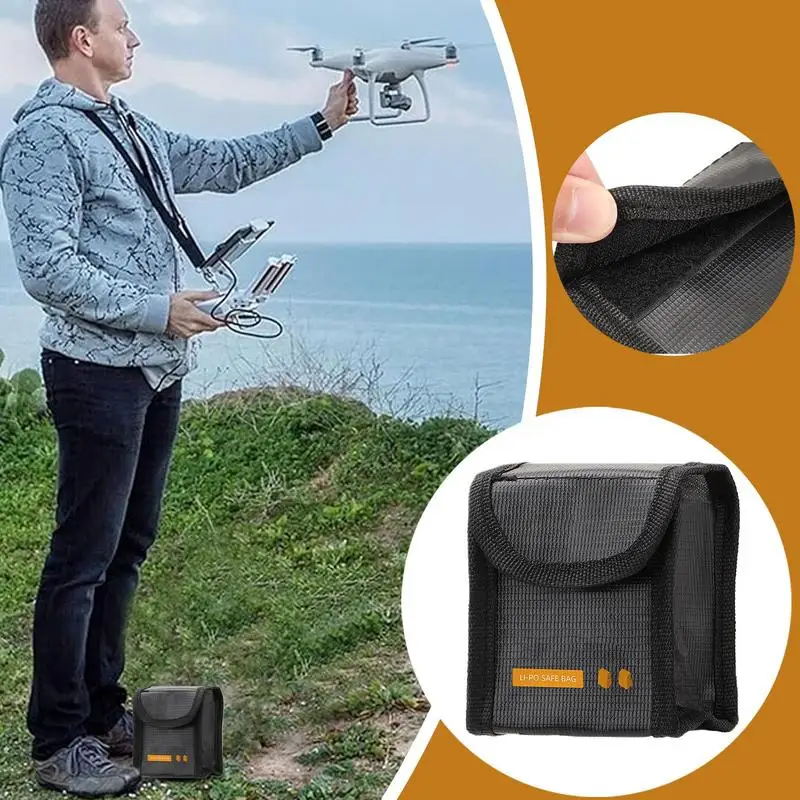 Портативная батарея, взрывозащищенная сумка, огнестойкая литиевая защитная защита, улучшенная защитная сумка, аксессуары для дронов