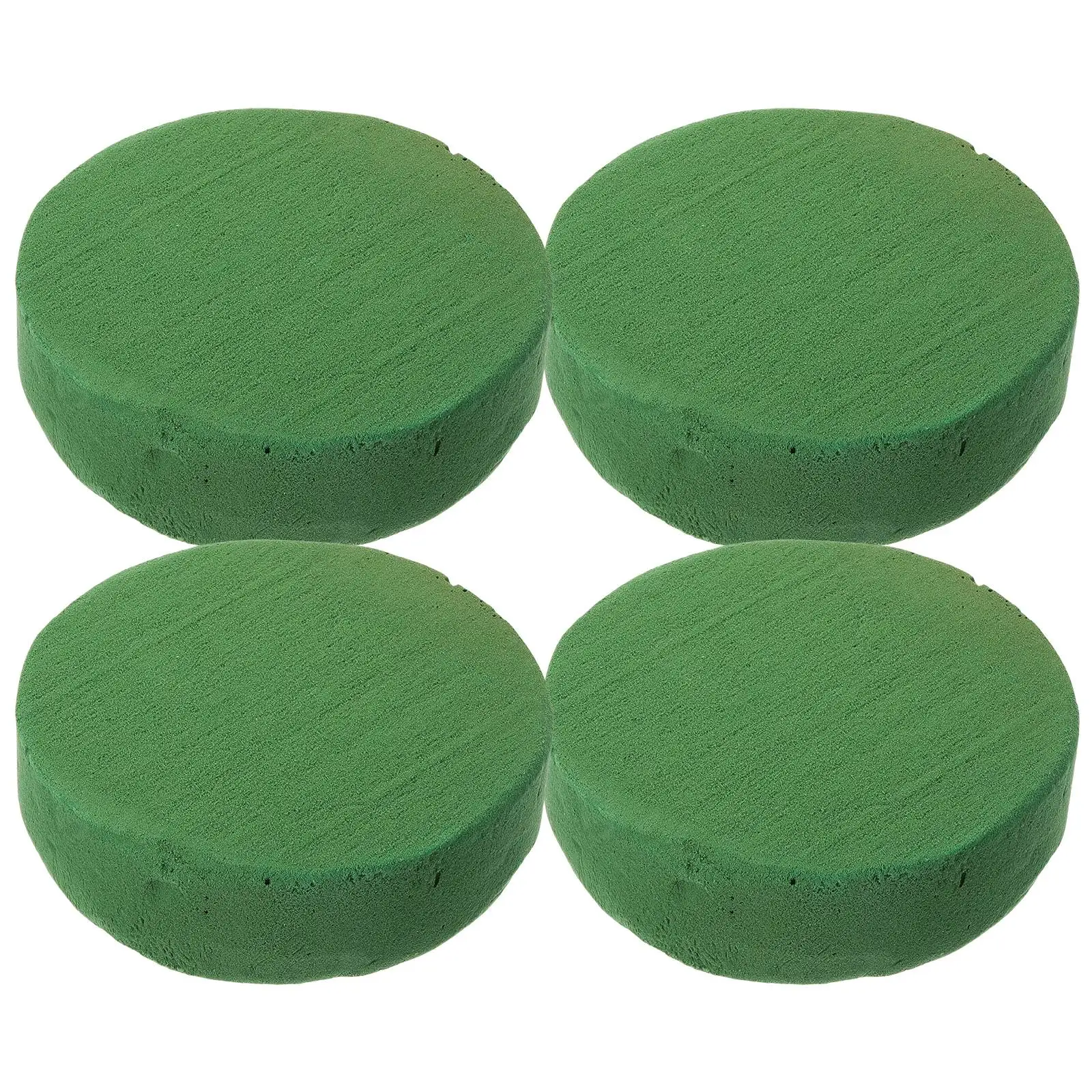 

4 Pcs Cutting Paste Flower Arrangements Bases Foam Blocks Bricks Round Florist Mud