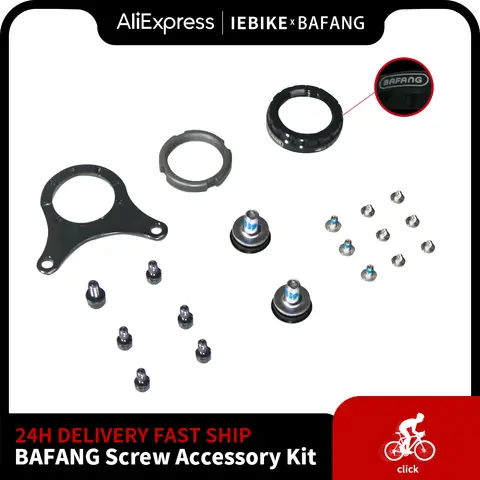 Bafang 미드 모터 키트 68MM 73MM 100MM 120MM 브래킷 하단 설치 나사 너트 가스켓 8FUN BBS01B BBS02B BBSHD 액세서리