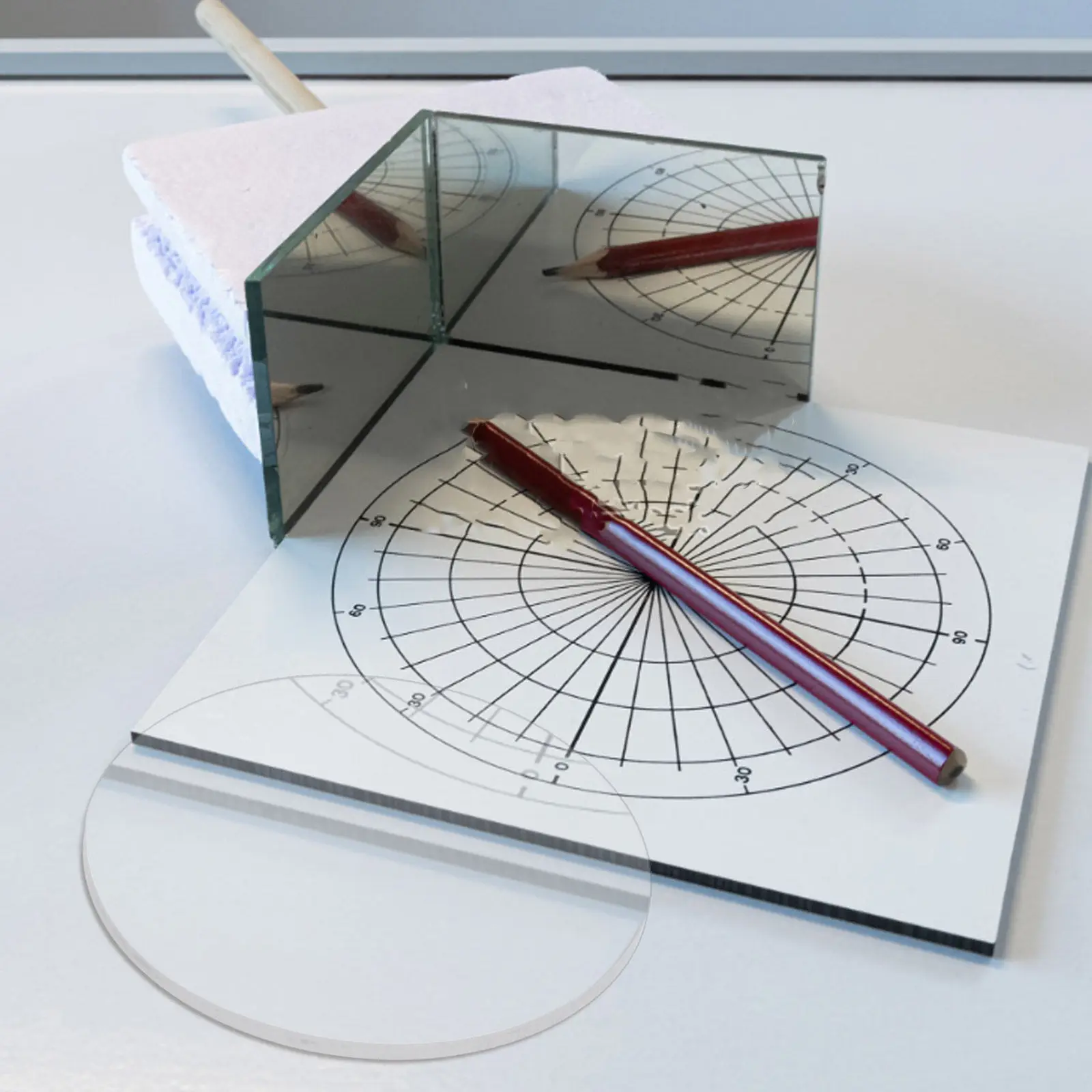 

Набор из 2 биконкавных оптических линз премиум-класса, стекло, диаметр 10 см, фокусное расстояние 300 мм, прозрачная дивергентная линза для лабораторий, физических учебных пособий, оптики