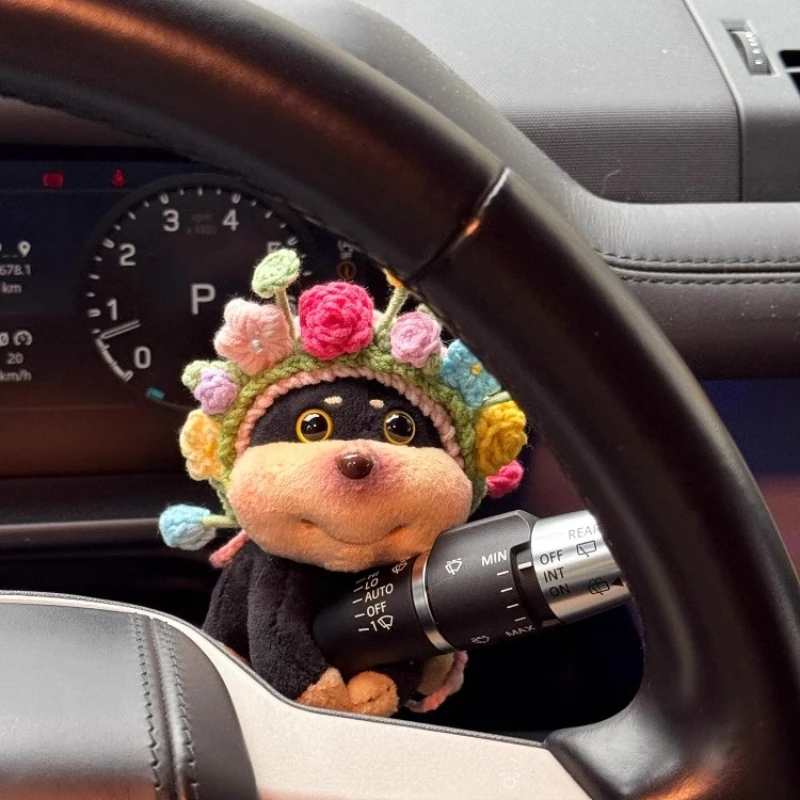 

Hairpin bee puppy car ornament car block decorative doll turn signal wiper doll