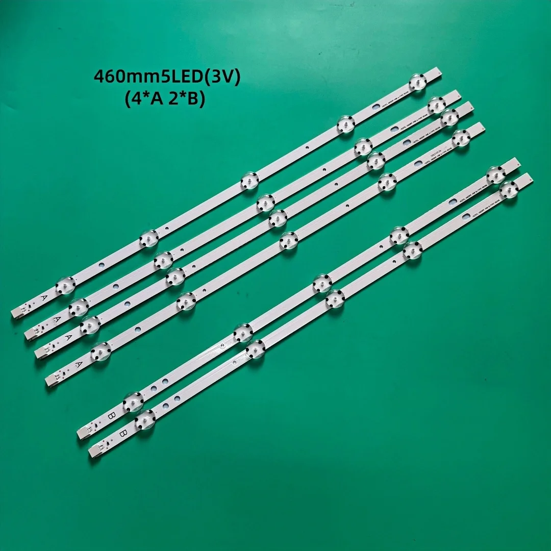 Для телевизора Vestel 490DRT VNB A B-TYPE REV08 49HE4000 49L3753DB VES490UNDS 49-дюймовая светодиодная лента с подсветкой 4A + 2B 5 светодиодов 460 мм