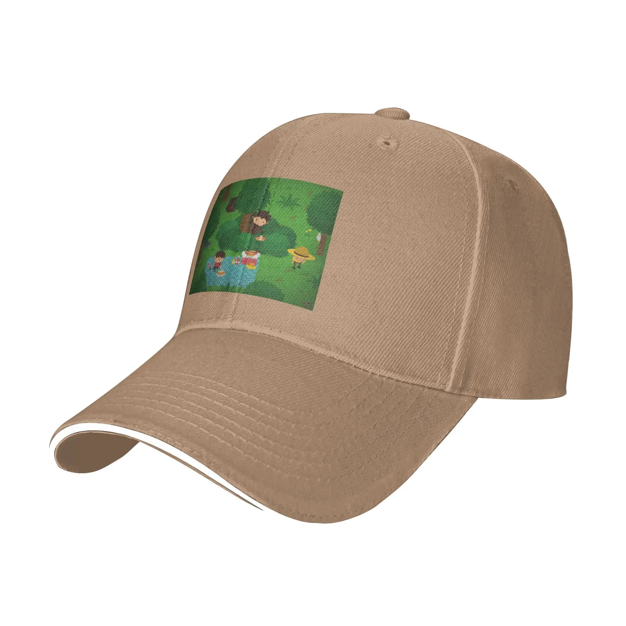 Sneaky Sasquatch Picnic Cap Fashion Casual Baseball Caps Adjustable Hat Hip Hop Summer Unisex Baseball Hats Customizable