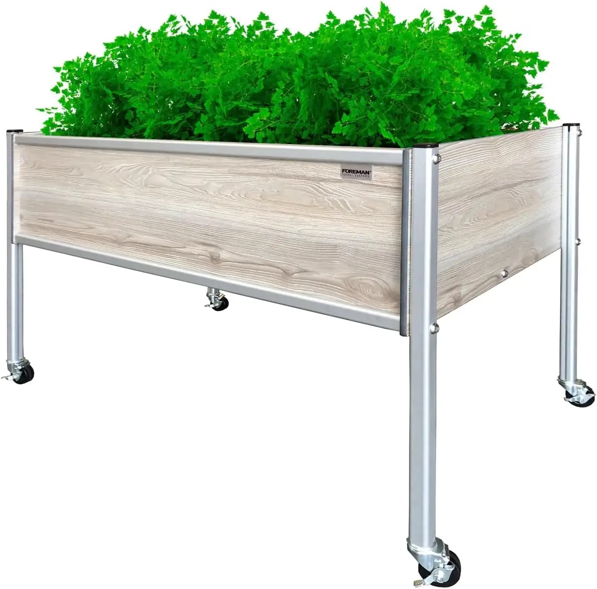 

Raised Garden Bed on Wheels – Weather-Resistant Raised Garden Bed (36" x 24" x 27") with Drainage, Ideal Raised Garden