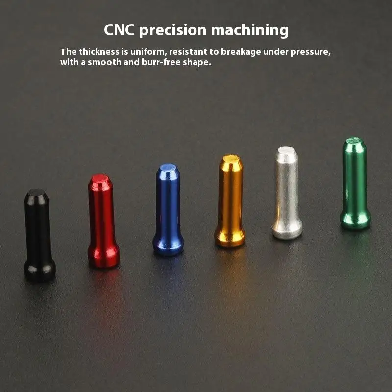 

20 шт., несколько цветов, алюминиевый сплав, велосипедный тормозной рычаг переключения передач, внутренние наконечники троса, обжимные заглушки, торцевая крышка кабеля, крышка шестерни