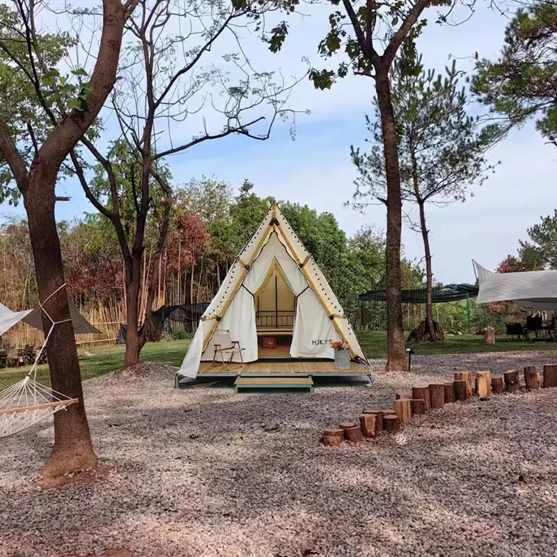 4*5m A latest popular outdoor tent in the style of a jungle cabin, suitable for vacation, hotel, and camping.