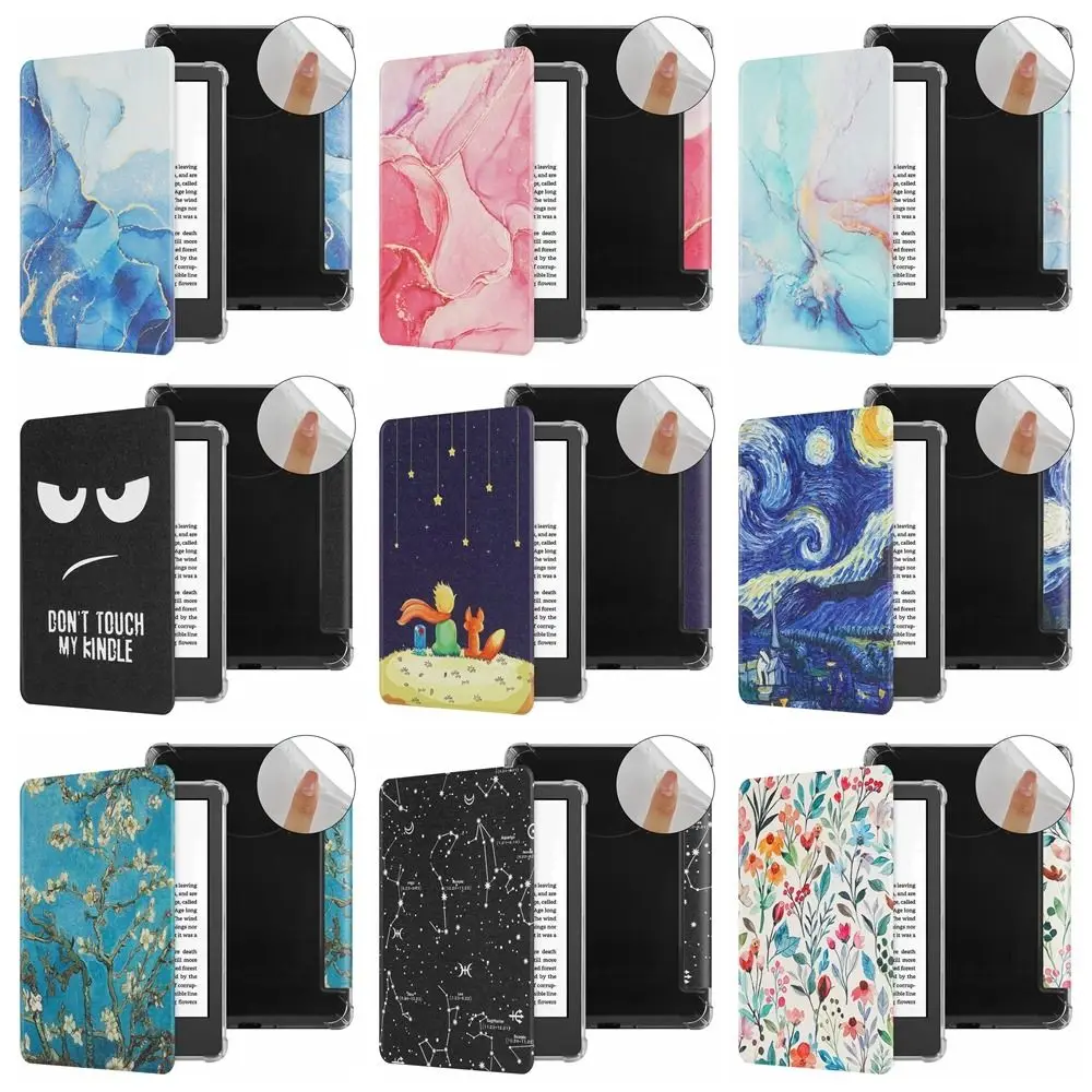 Dla Kindle Basic 2024/2022 6-calowe etui na czytnik e-czytnika Smart Cover 11/12 generacji C2V2L3 TPU Protective Shell Auto Wake/Sleep Folio Funda