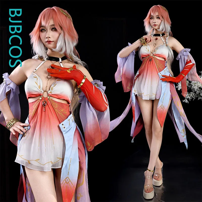 

Wuthering Waves Changli Cosplay Costume Swimsuit Game Wuthering Waves Women Costume Changli Cosplay Metal Accessories