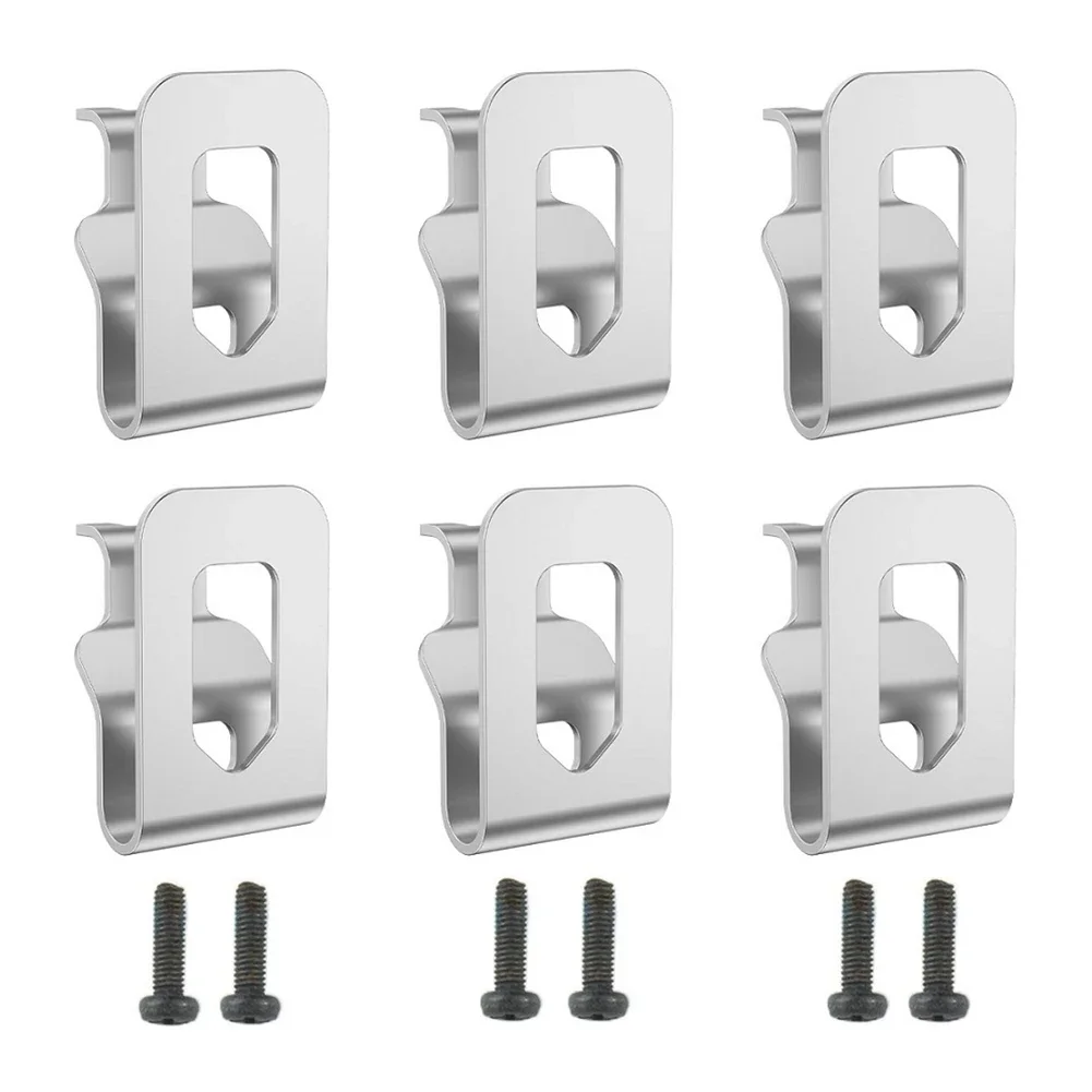 6pcs Steel Belt Clip Hook For Cordless Drill Drivers Including DCD785C2 DCD780C2 DCD740C1 DCD780C2 B2 DCD785C2 B2 DCF880B