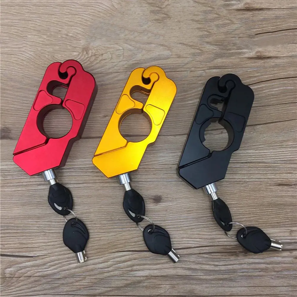

Cnc Motorcycle Lock Aluminum Alloy Handlebar Anti-Theft Compact Solid Durable Material Prevent Embarrassing Falls