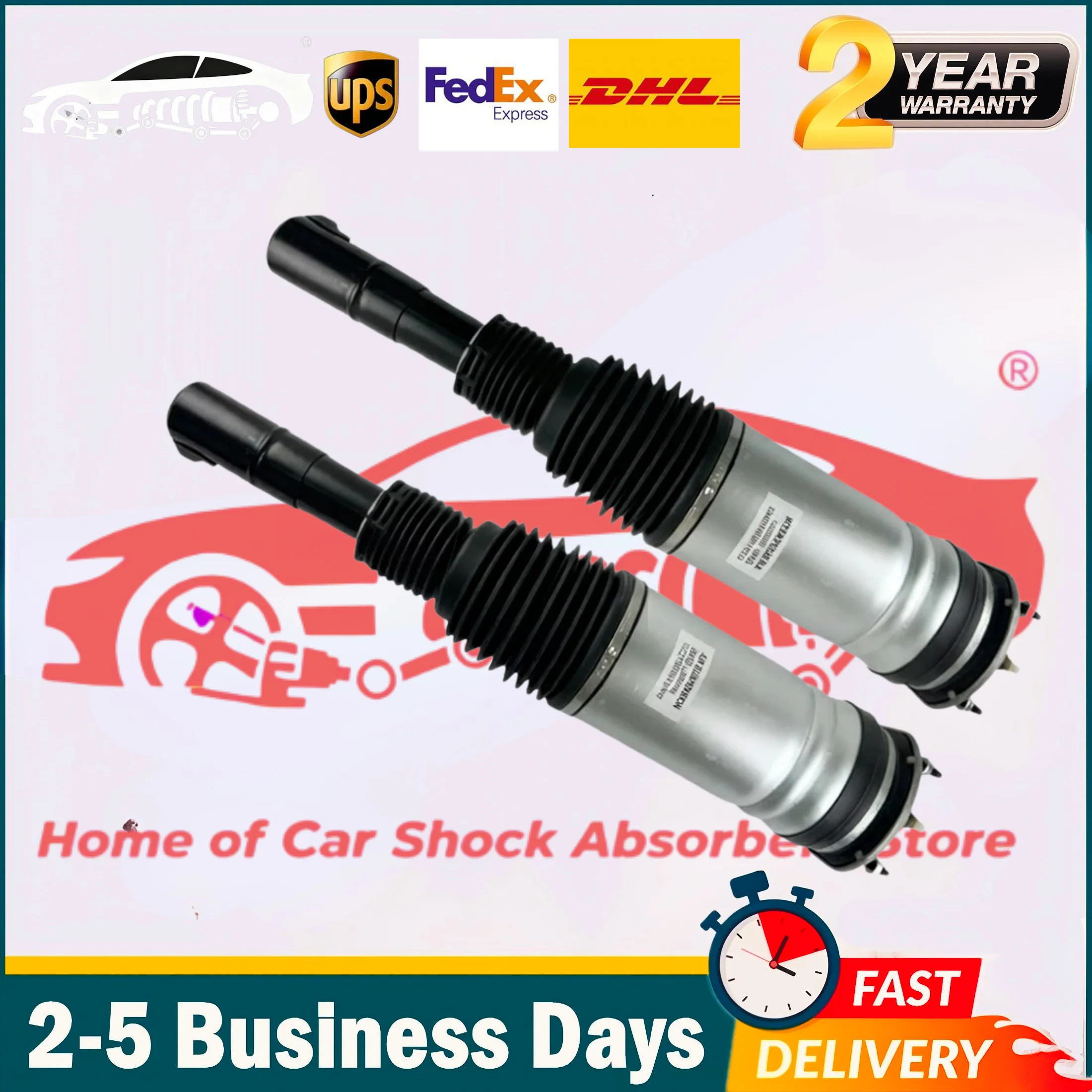 

Pair Front Air Suspension Struts with Adaptive Fit Land Rover Discovery 5 L462 2017-2023 LR102250 LR102253