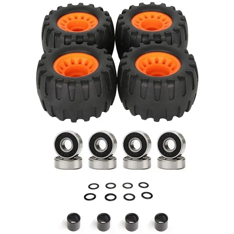 

Skateboard Wheels 4PCS, Anti-Slip Smooth Longboard Wheels For Street Off Road Skating