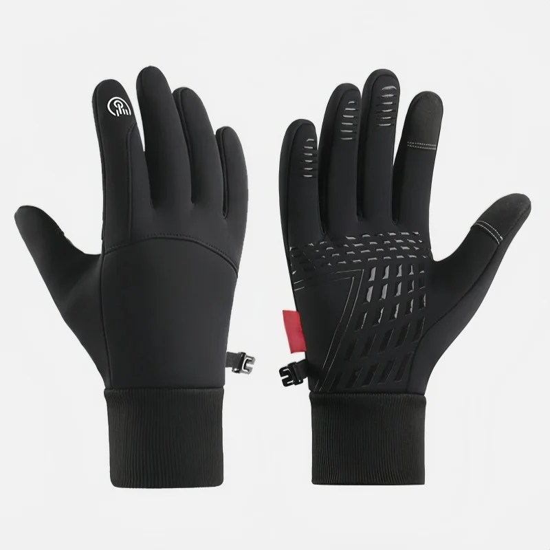 Winter-Fahrradhandschuhe, Fahrradhandschuhe mit Wärmestrahlen, Touchscreen-Thermohandschuhe, Laufen, Radfahren, Wandern, Angeln, Outdoor-Handschuhe