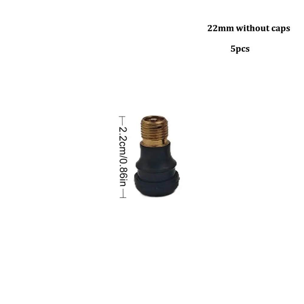 5pcs Multistyles Electric Scooter Tubeless Valve 22/24/28/32mm Black Wheel Gas Valve Balance Bike Valve for Xiaomi M365