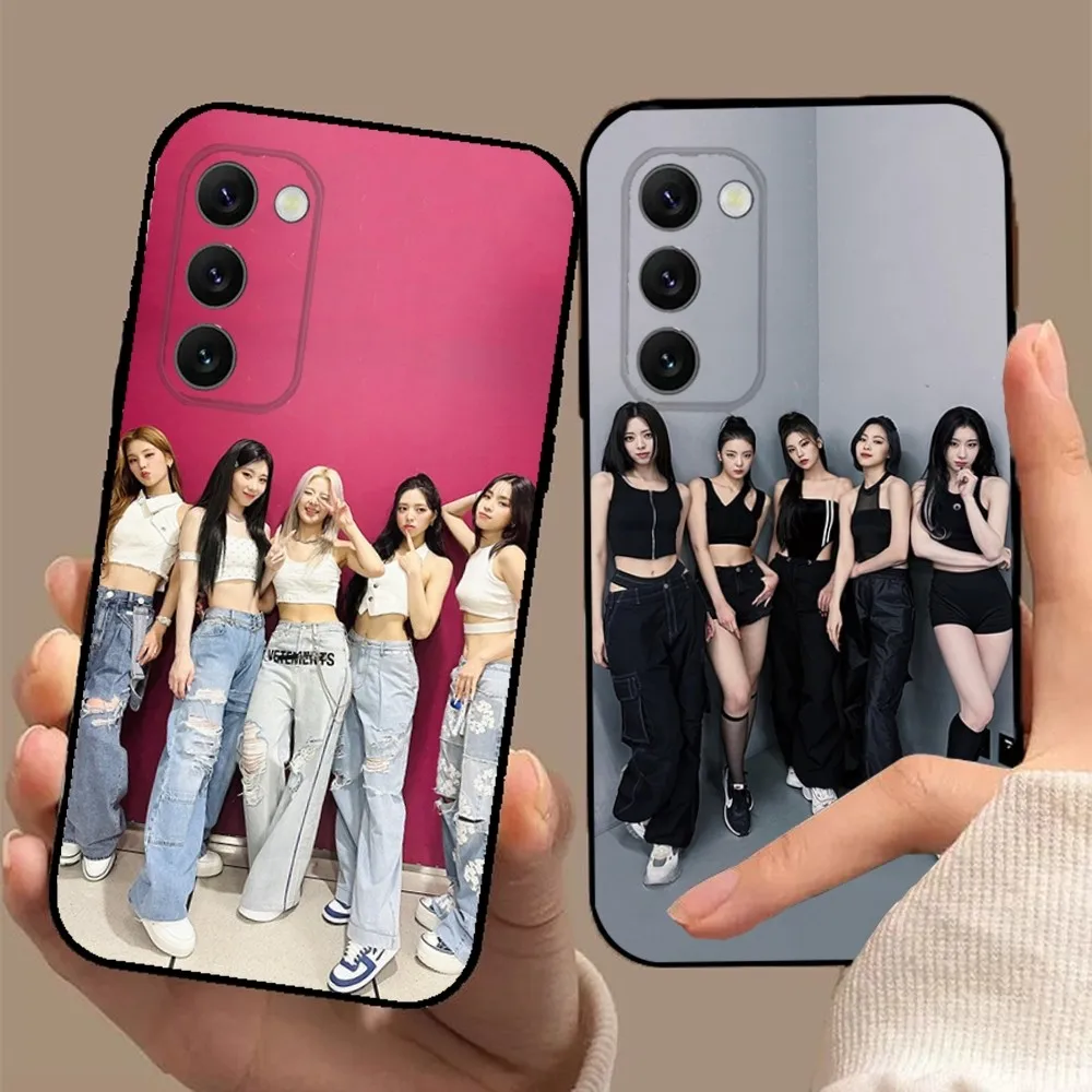 Kpop I-Itzy Phone Case For Samsung S23,23,22,30,21,10,9,Note20 Ultra,Lite,Ultra,5G,Plus,FE,Black Soft Case