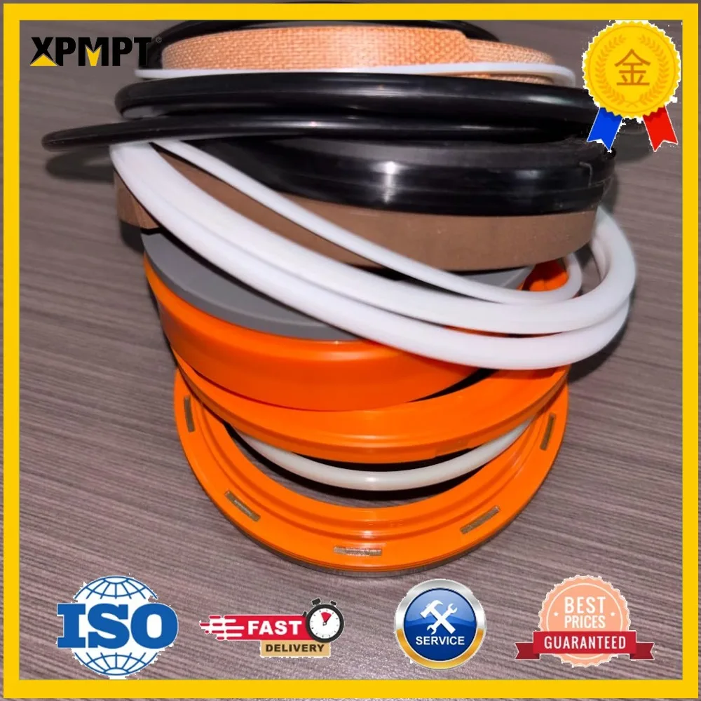 Boom Cylinder Seal Kit Compatible with Hyundai R-300-5 Hydraulic Excavators PTFE Oil Seals