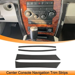 for Jeep Commander 2006 2007 2008 2009 2010 Center Console Navigation Side Decoration Strips Trim Car Interior Accessories Parts