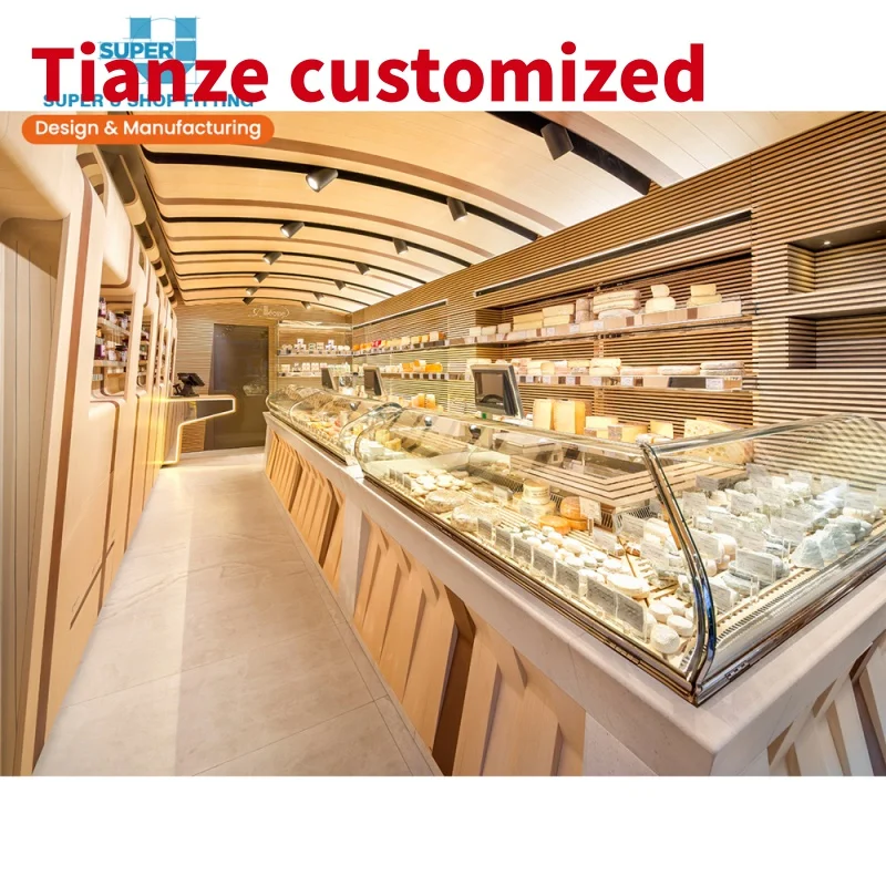 (customized)Factory Direct-Selling Bakery Display Cabinet Professional Bread Shop Bakery Store Customized Design