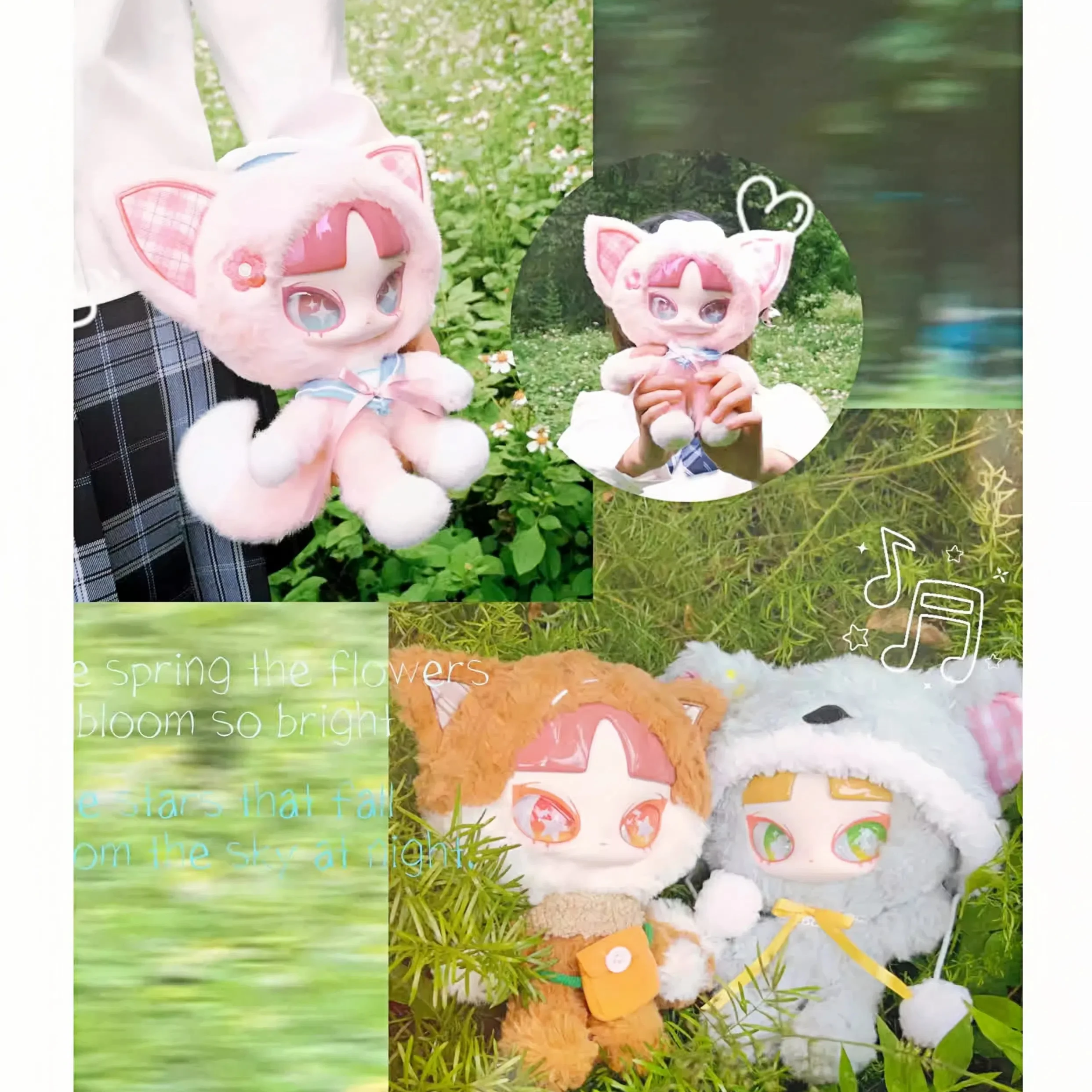 [بقعة] صندوق أعمى من القطيفة من سلسلة Ins الأصلية يمكن ارتداؤه من القبعة الأصلية ترسل هدية عيد ميلاد للأصدقاء