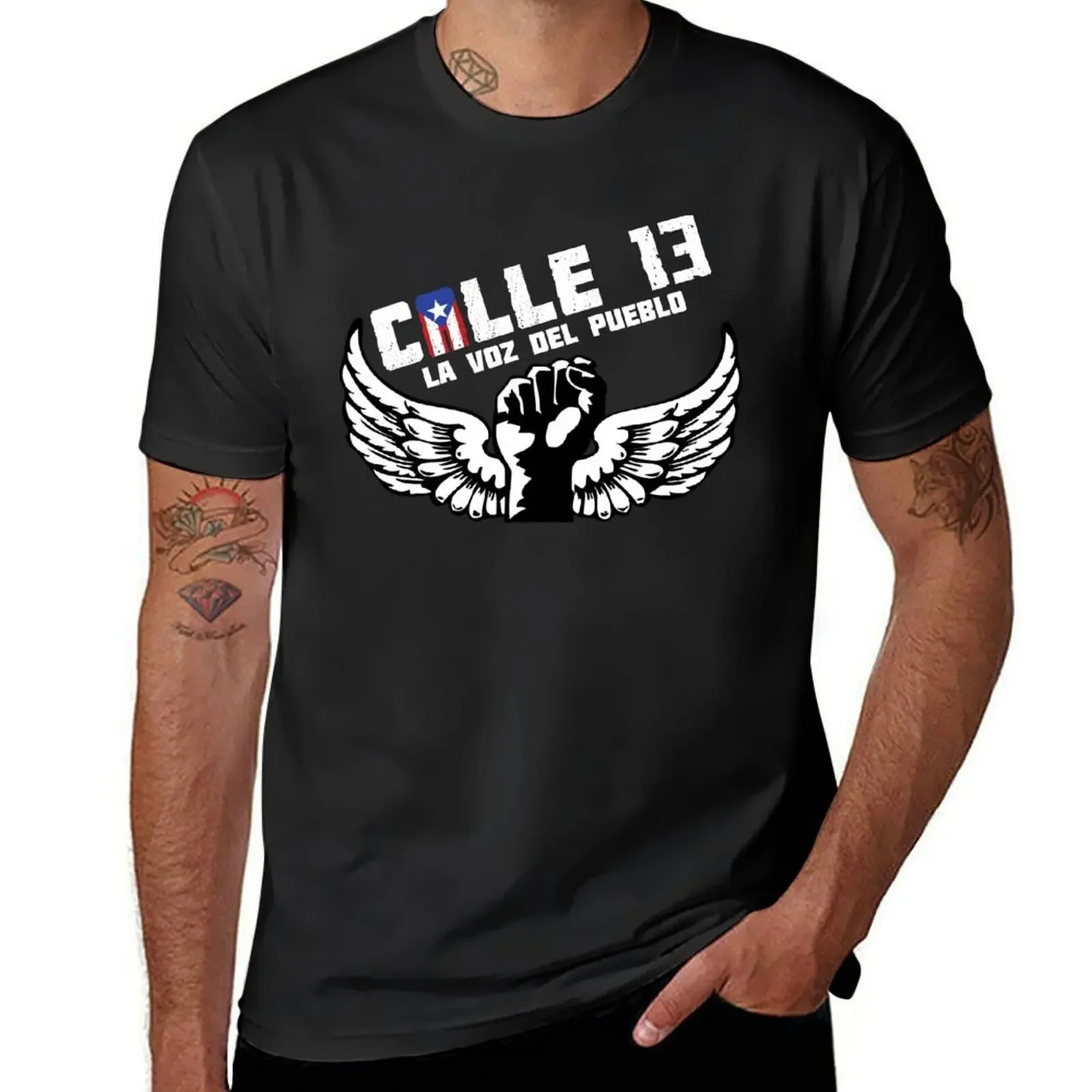 

Calle 13"La voz del Pueblo" T-Shirt custom shirt boys whites plus sizes men clothes